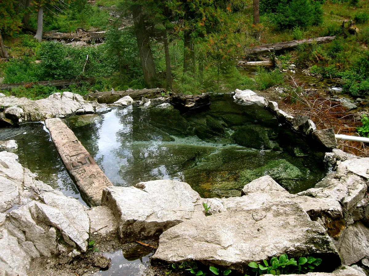 Weir Creek Hot Springs — Upper Pool — natural hot spring near Lowell, Idaho